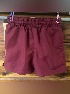 bcg Boys's Elastic-Waist Burgundy Athletic Shorts